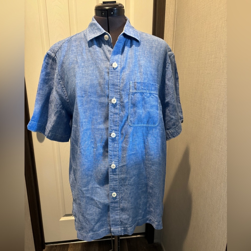 Tommy Bahama Men’s Shirt 100% Linen Sz Medium